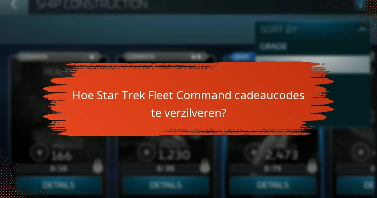 Hoe Star Trek Fleet Command cadeaucodes te verzilveren?